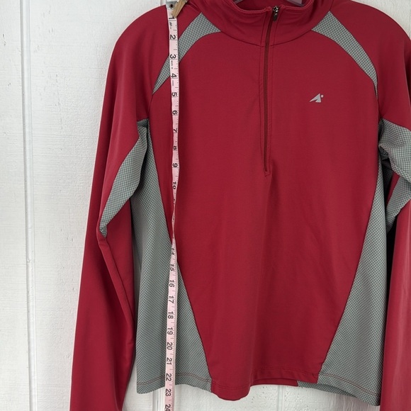 Eastern Mountain Sports Red and Gray Half Zip Performance Jacket Women’s XL - Picture 7 of 8